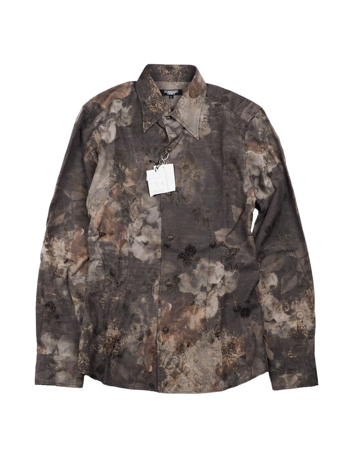 Tornado Mart Tornadomart laceup shirt boutique print Size US M / EU 48-50 / 2 - 1 Thumbnail