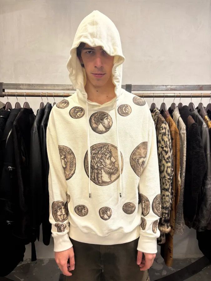 Dolce & Gabbana SS2014 Dolce & Gabbana White Coin Hoodie Size US L / EU 52-54 / 3 - 2 Thumbnail