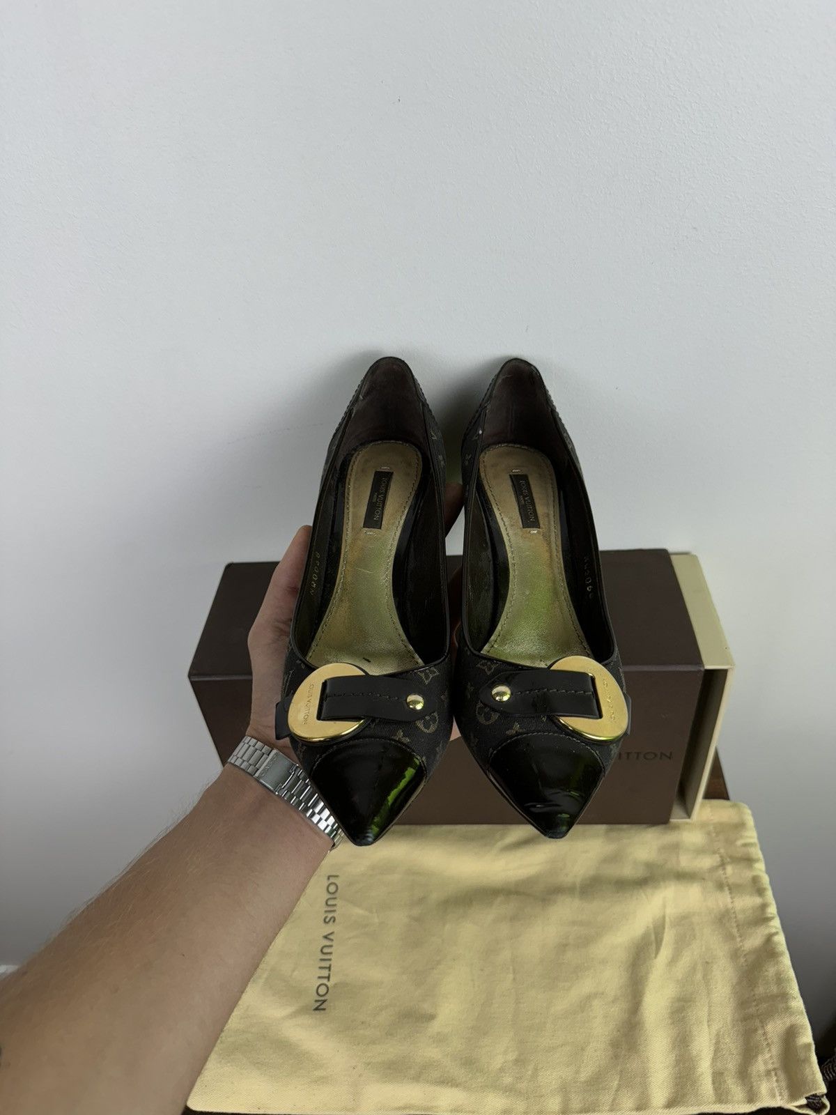 Louis Vuitton Luxury Louis Vuitton monogram LV heel boots original item Size US 7.5 / IT 37.5 - 2 Thumbnail