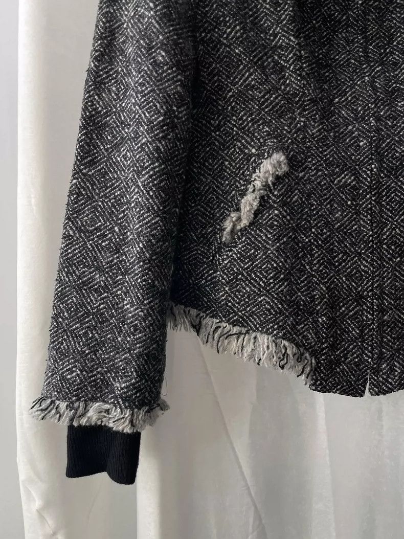 Yohji Yamamoto yohji Yamamoto size 1 Medieval Women's Black Fur Zip Jacke Size M / US 6-8 / IT 42-44 - 4 Thumbnail
