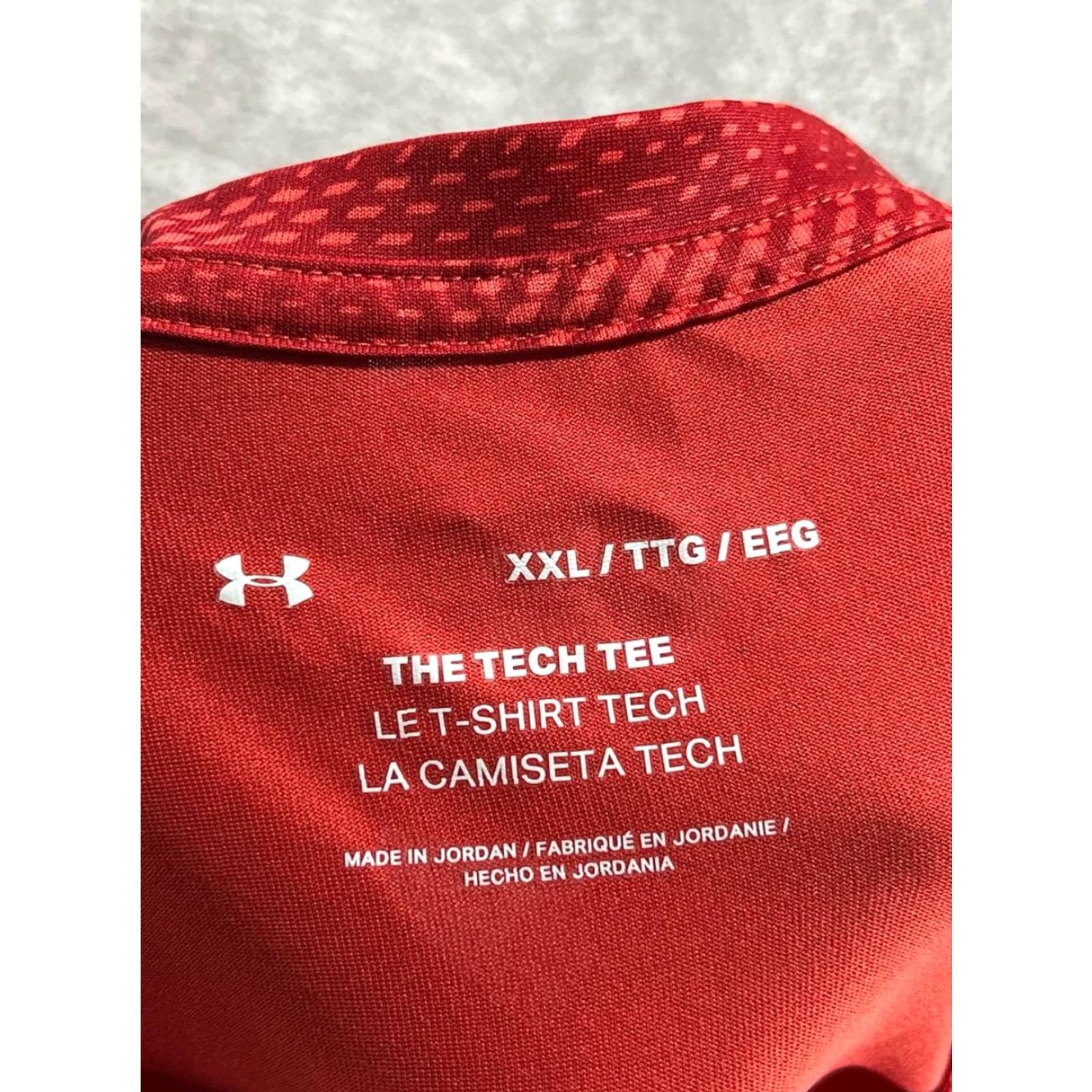 Under Armour Under Armour Shirt Mens 2XL Red Tech Tee Pullover Athletic Crew Neck Short Sleeve T-Shirt Sports HeatGear Mens Size US XXL / EU 58 / 5 - 3 Thumbnail