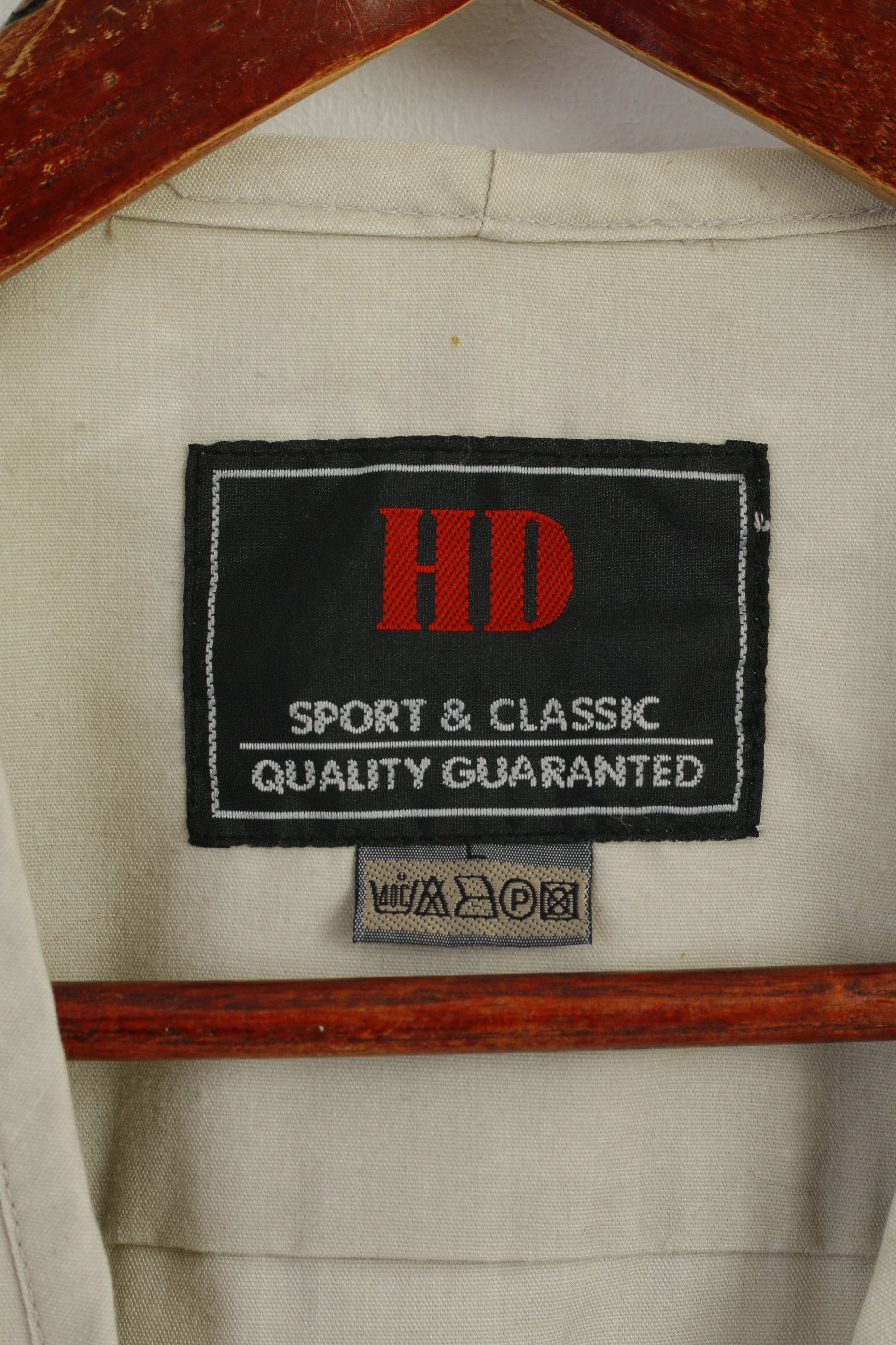 Vintage HD Sport & Classic Men L Waistcoat Beige 100% Cotton 7593 Size US L / EU 52-54 / 3 - 5 Thumbnail