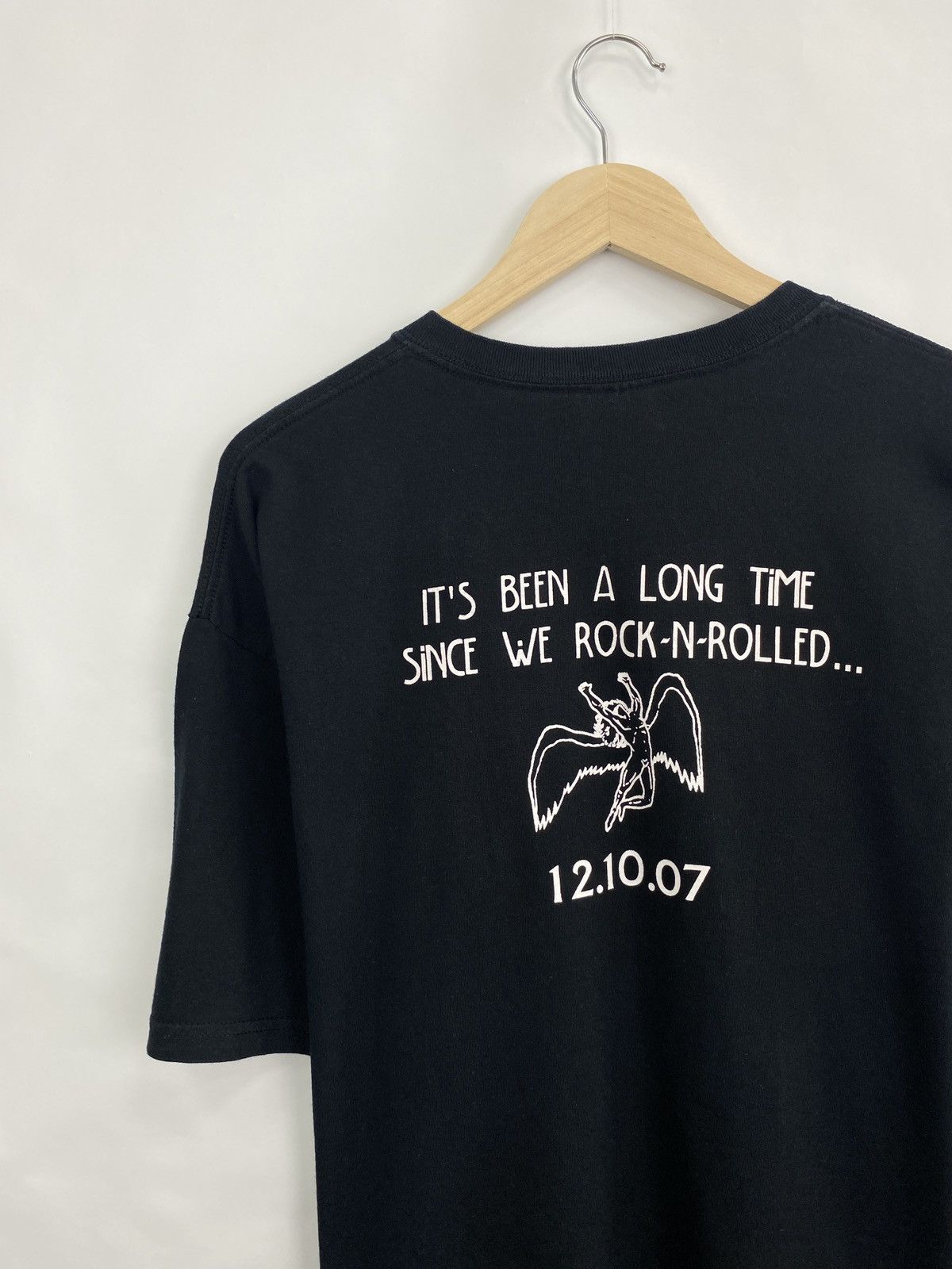 Led Zeppelin 🇬🇧 Vintage Led Zeppelin 1968 Concert T-Shirt Reprint 2007 Size US XL / EU 56 / 4 - 7 Thumbnail