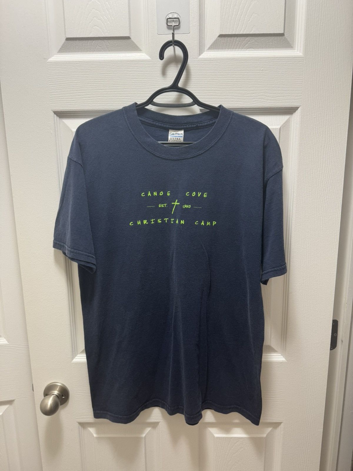 Gildan Gildan Canoe Cove Christian Camp Crew Religion Vintage Cross Size US L / EU 52-54 / 3 - 1 Thumbnail