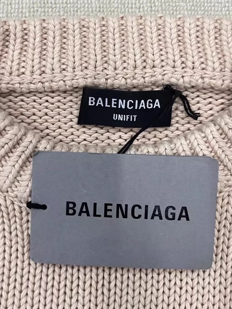 Balenciaga Balenciaga Logo Long Sleeve Knit Sweater-2506 Size US S / EU 44-46 / 1 - 5 Thumbnail