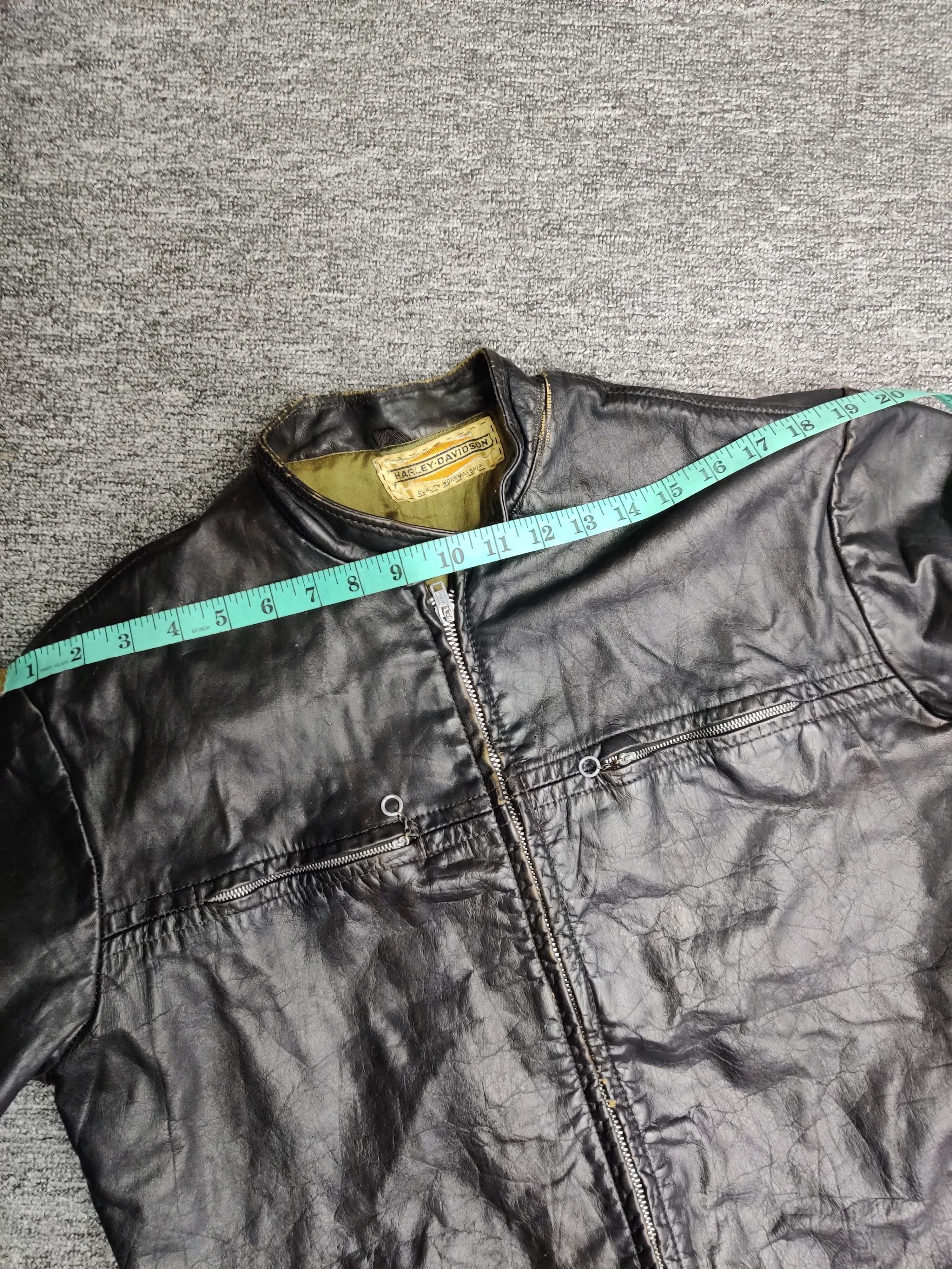 Vintage 90s Harley Davidson Leather Motorcycle Bikers Jacket
