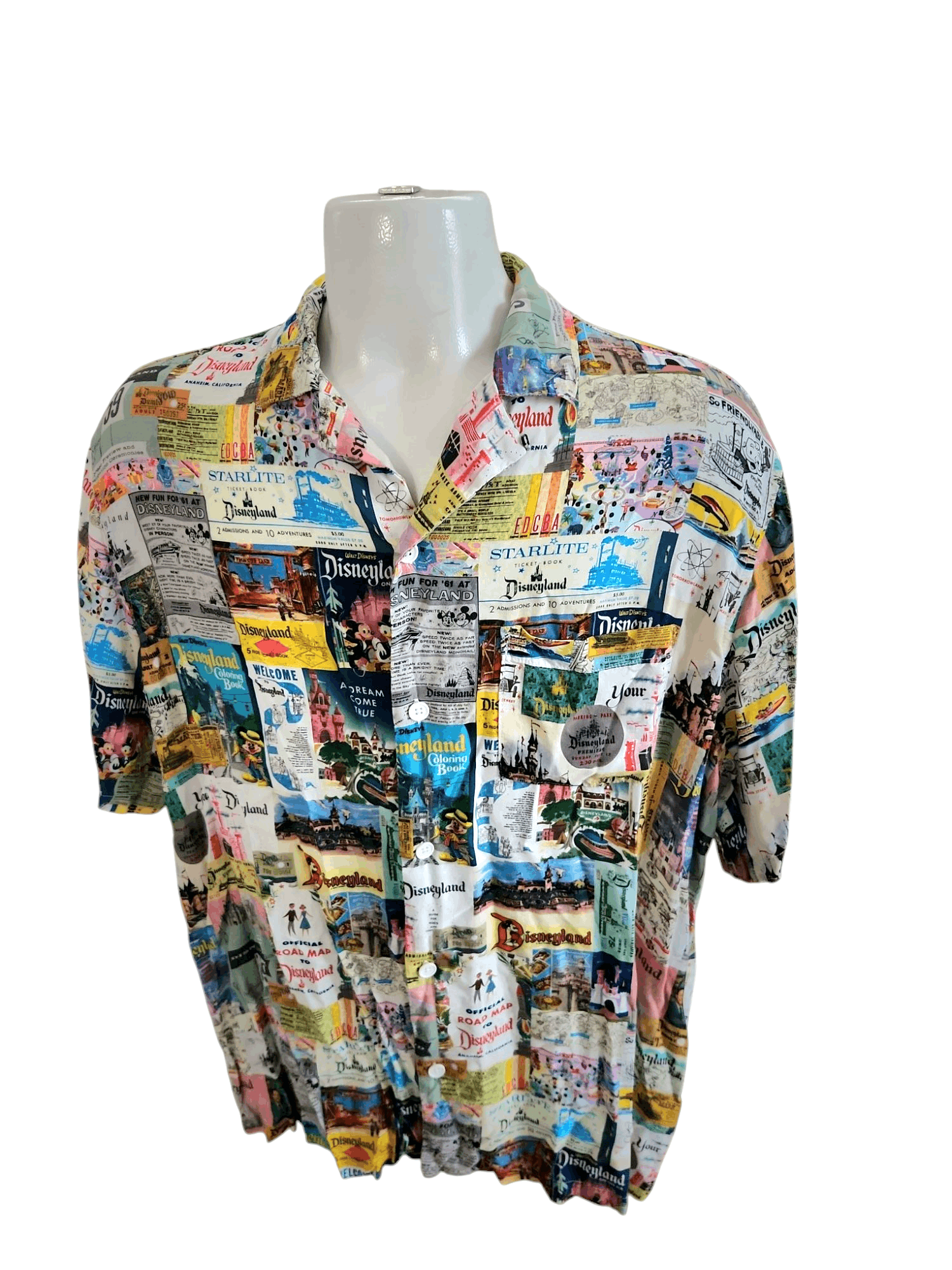 Disney Disney Parks Disney 100 Road Map History Collage Button up Size US XXL / EU 58 / 5 - 2 Thumbnail