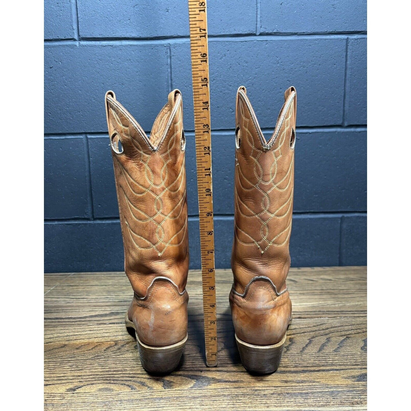 Acme Clothing ACME 1607 Brown Distressed Western Boots Size US 10 / EU 43 - 5 Thumbnail
