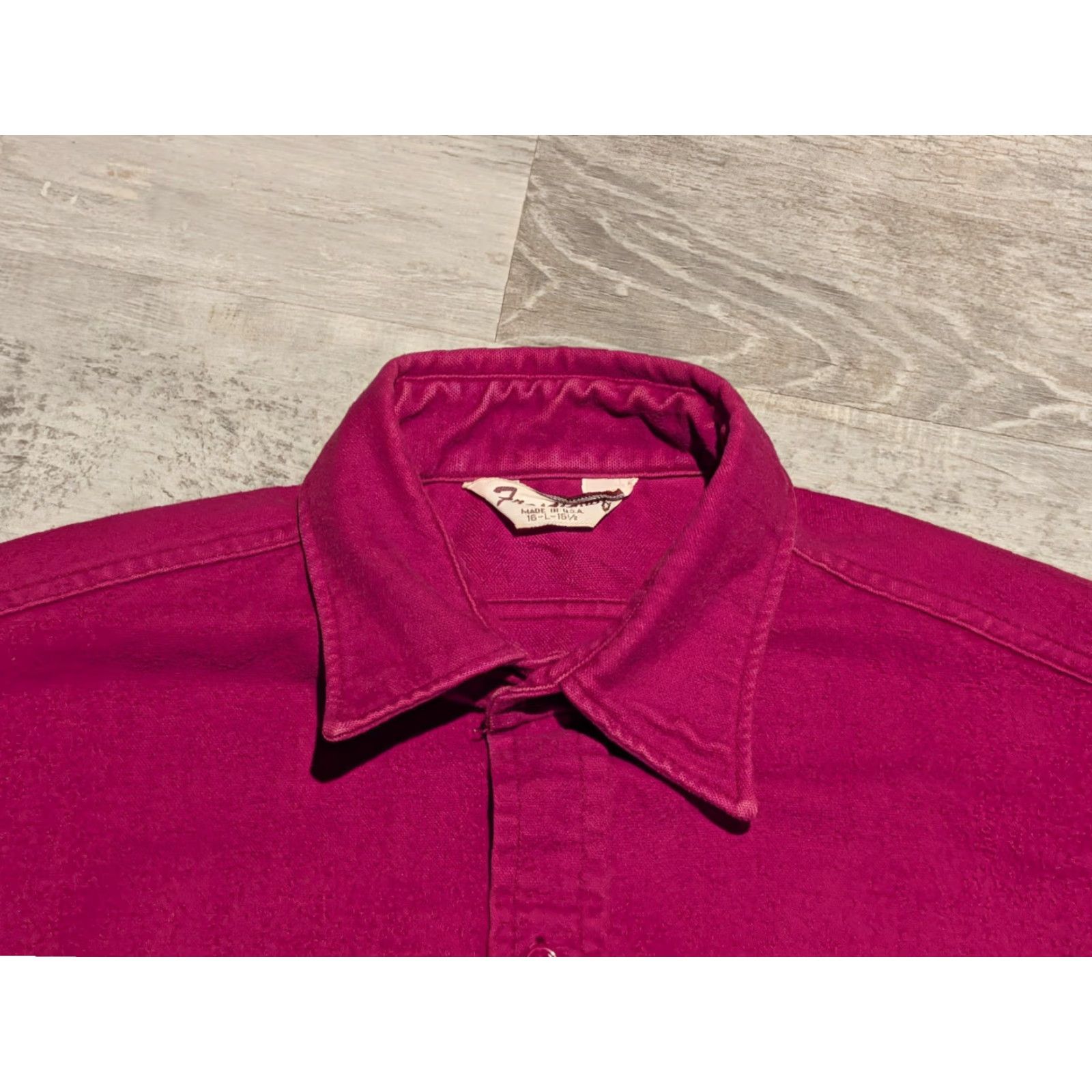 Vintage VINTAGE Frostproof Button-Up Shirt Mens Large Red Chamois Cotton 1970s 80s USA Made Size US L / EU 52-54 / 3 - 7 Thumbnail