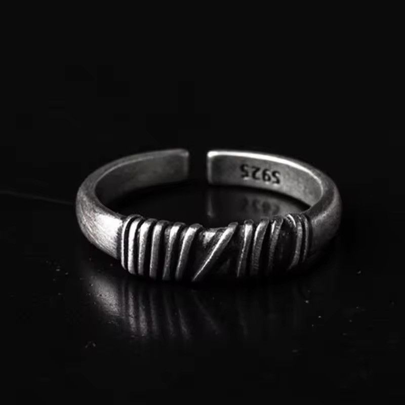 Other Brushed Wrapped Multi Lines Ring Size ONE SIZE - 1 Thumbnail