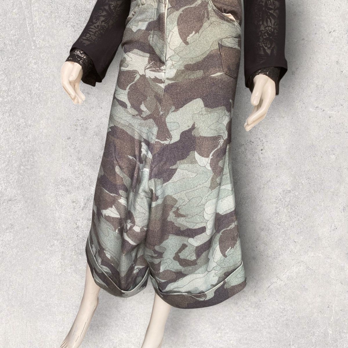 Yohji Yamamoto Regulation Wool Camo Mermaid Pants Size 30" / US 8 / IT 44 - 5 Thumbnail