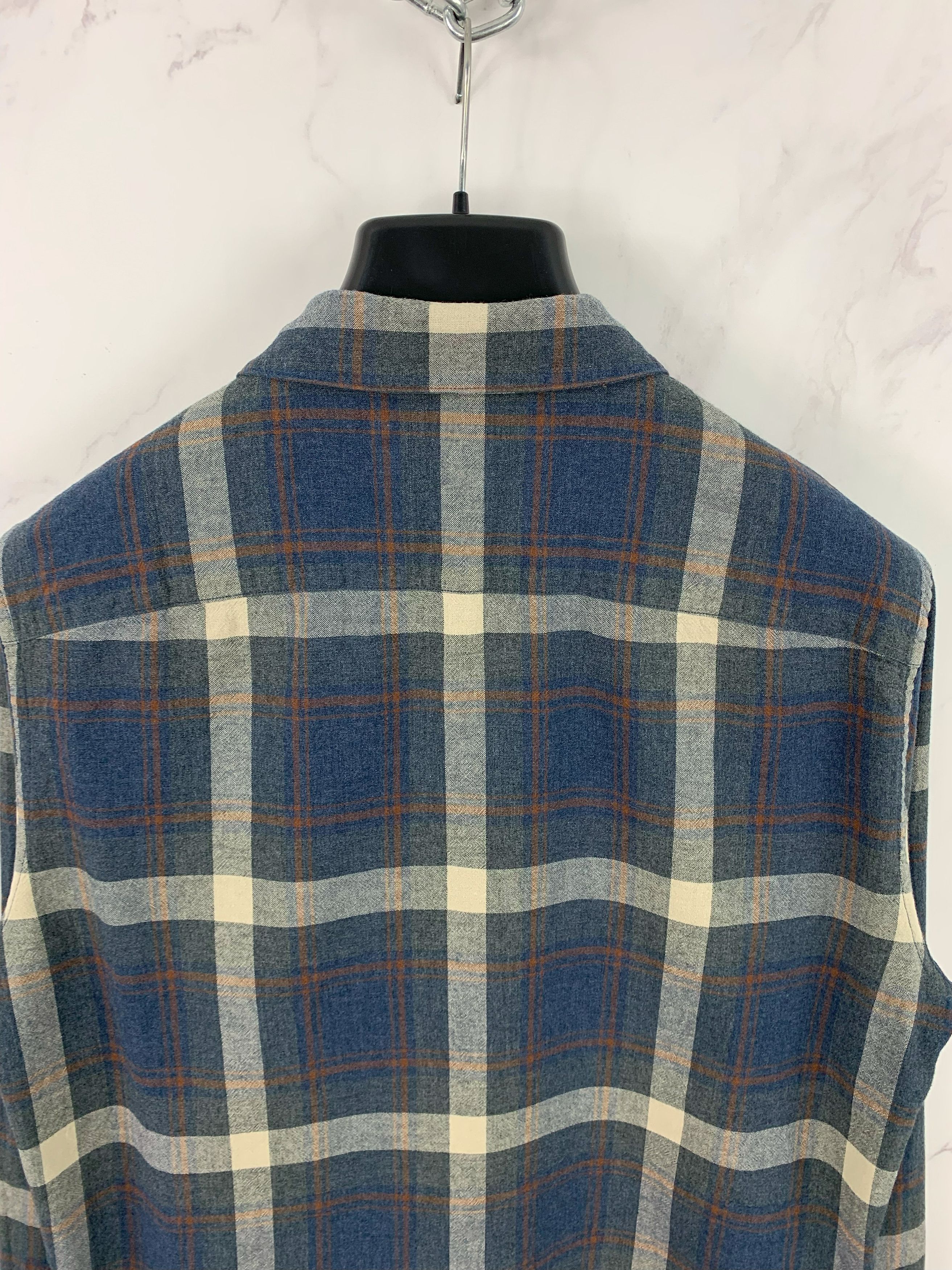Allsaints AllSaints Shirt Lauderhill Long Sleeve Check Pattern Shirt L Size US L / EU 52-54 / 3 - 5 Thumbnail