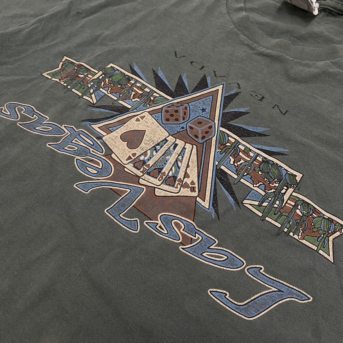 Nike × Vintage Vtg 90s Nike Las Vegas MISPRINT ERROR TEE Rare Size US M / EU 48-50 / 2 - 4 Thumbnail