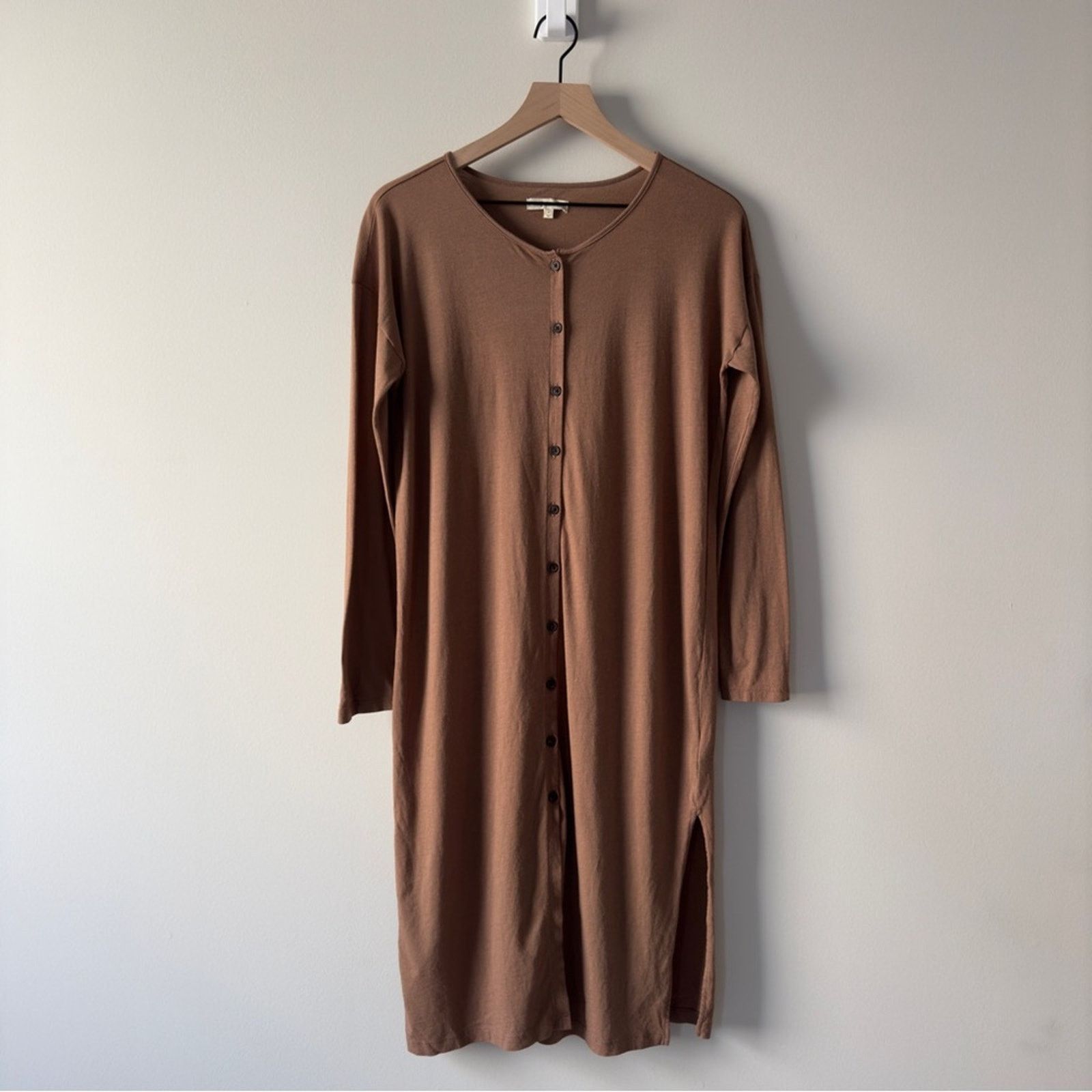 Madewell Madewell Earthy Brown Long Sleeve Duster Cardigan Button EUC Size S / US 4 / IT 40 - 11 Thumbnail
