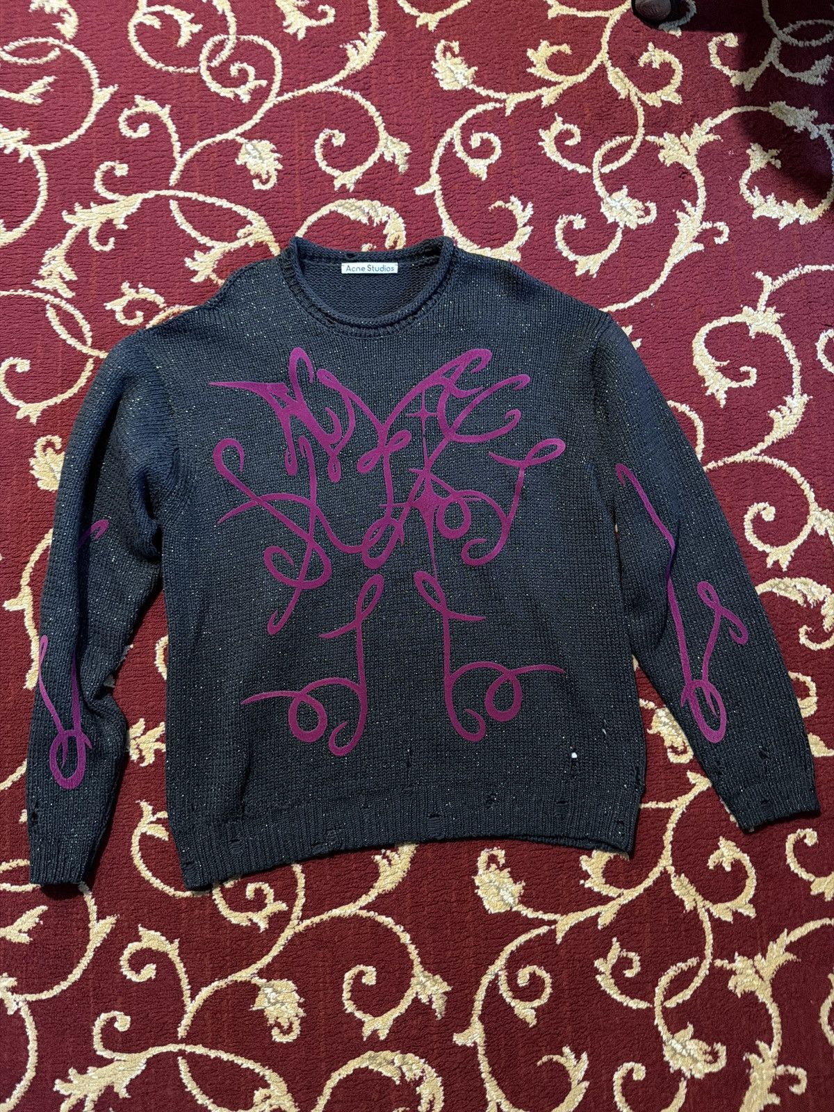 Acne Studios Acne Studios printed jumper multi color Size US S / EU 44-46 / 1 - 2 Thumbnail