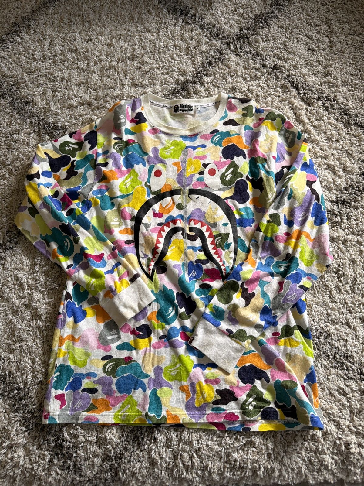 Bape cotton candy long sleeve t shirt
