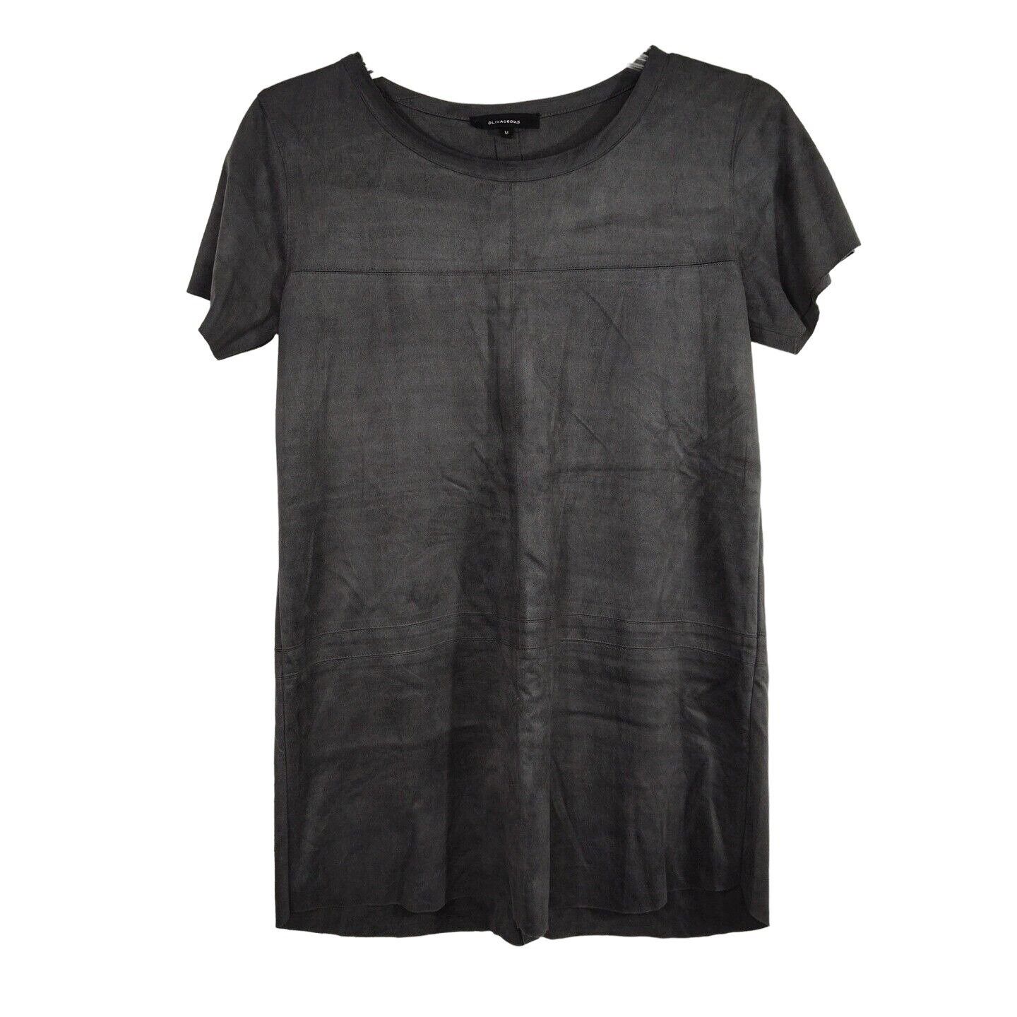 Other Olivaceous Grey Microfiber Tunic Top Shirt Women Size M Size M / US 6-8 / IT 42-44 - 1 Thumbnail