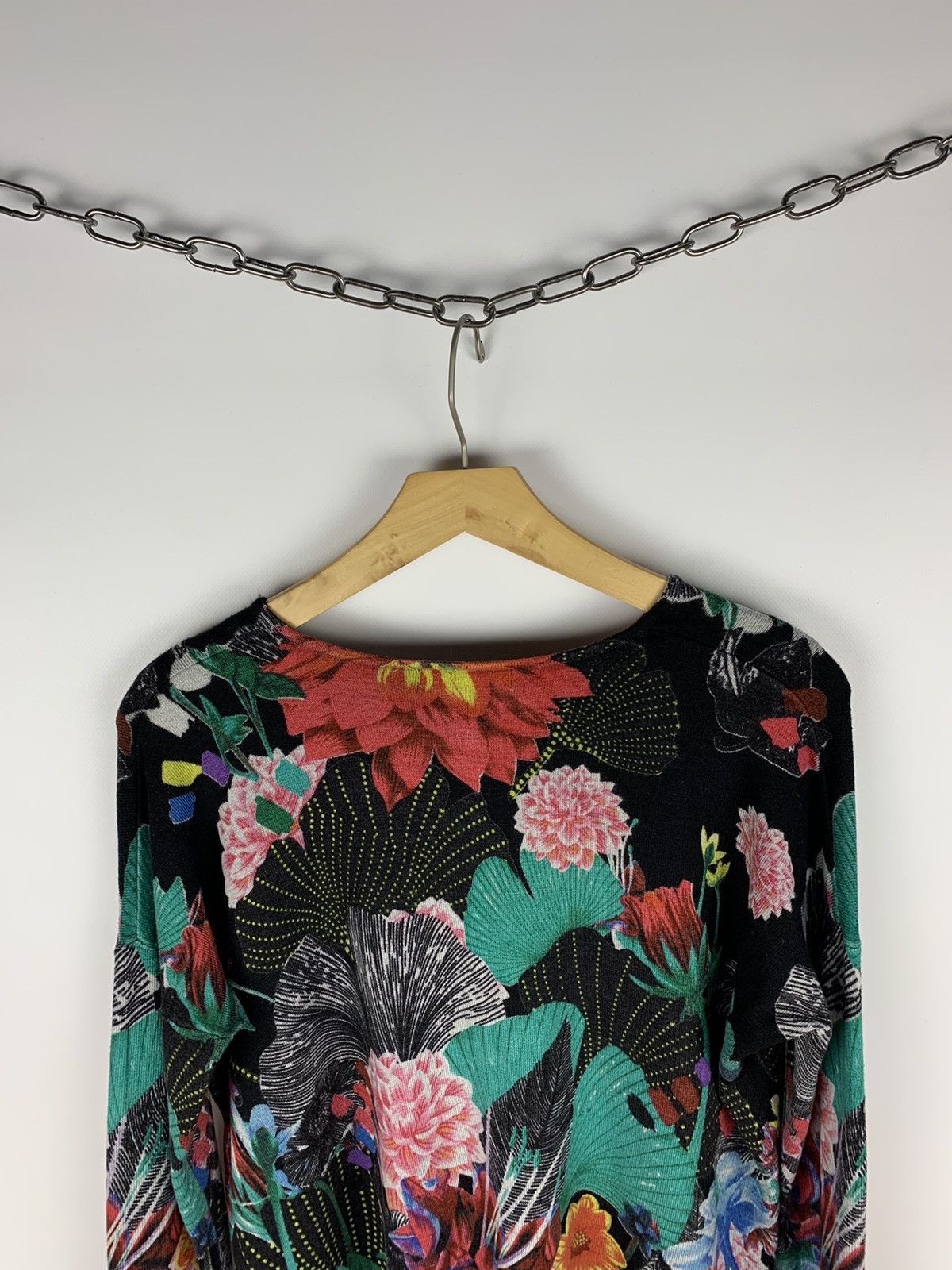 Desigual Desigual Flower Pattern Sweater Long Sleeve Multicolor Y2K Size S / US 4 / IT 40 - 7 Thumbnail