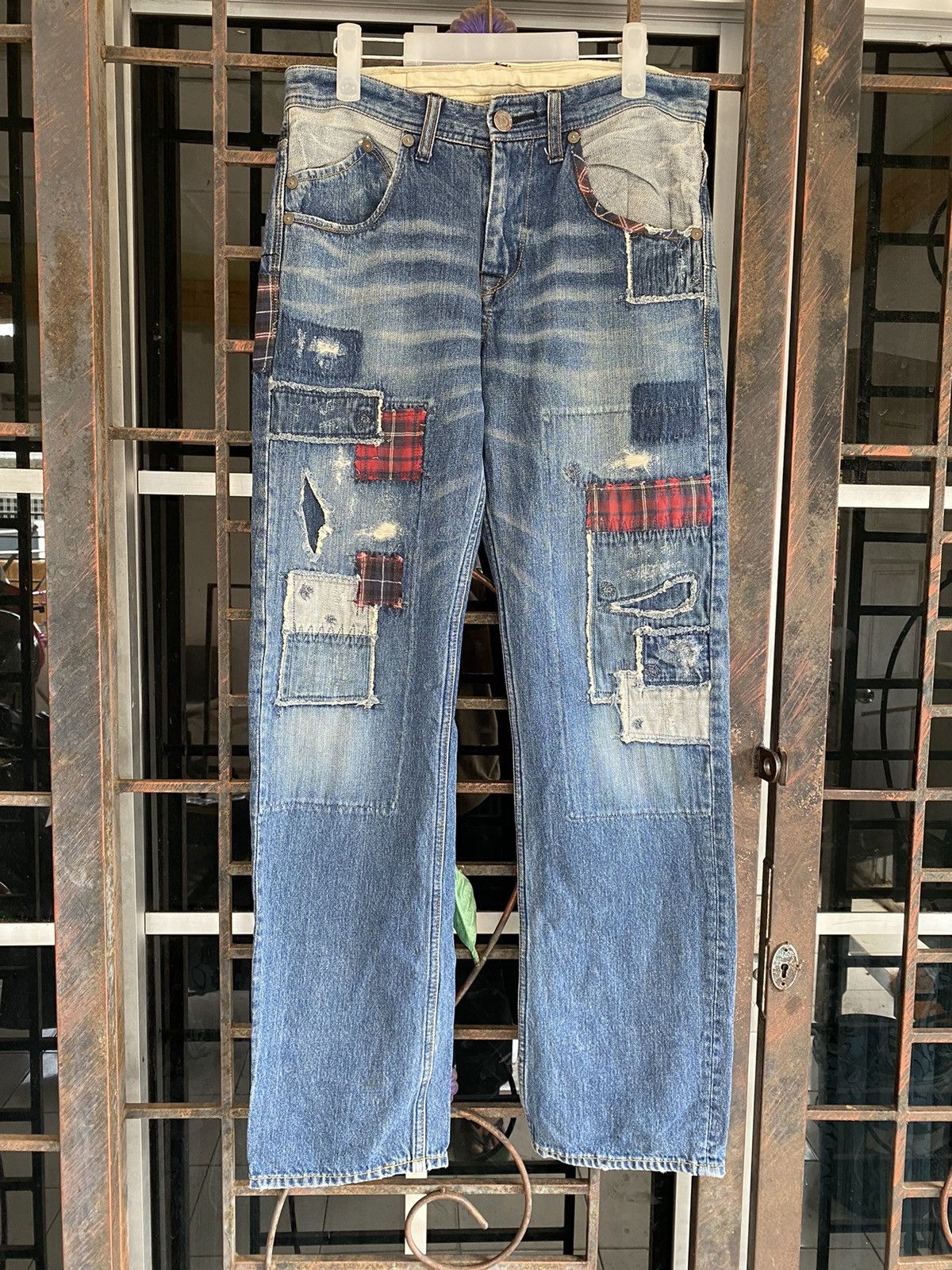 Japanese Brand Japanese Brand Pocket Park Patchwork Denim Size US 31 - 1 Thumbnail