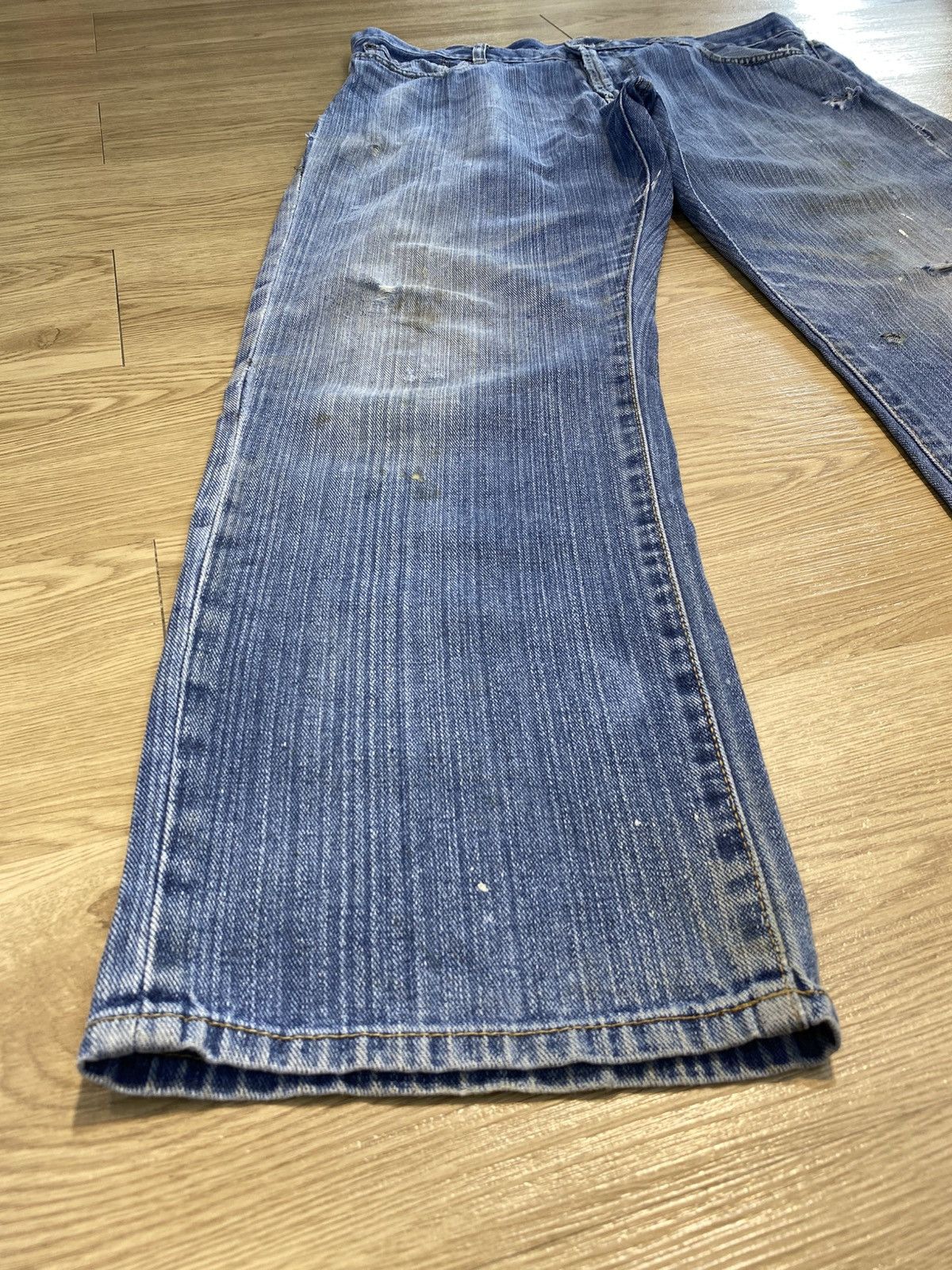 Japanese Brand Vintage Japanese Brand Blue Wash Loose Style Jeans Size US 34 / EU 50 - 5 Thumbnail