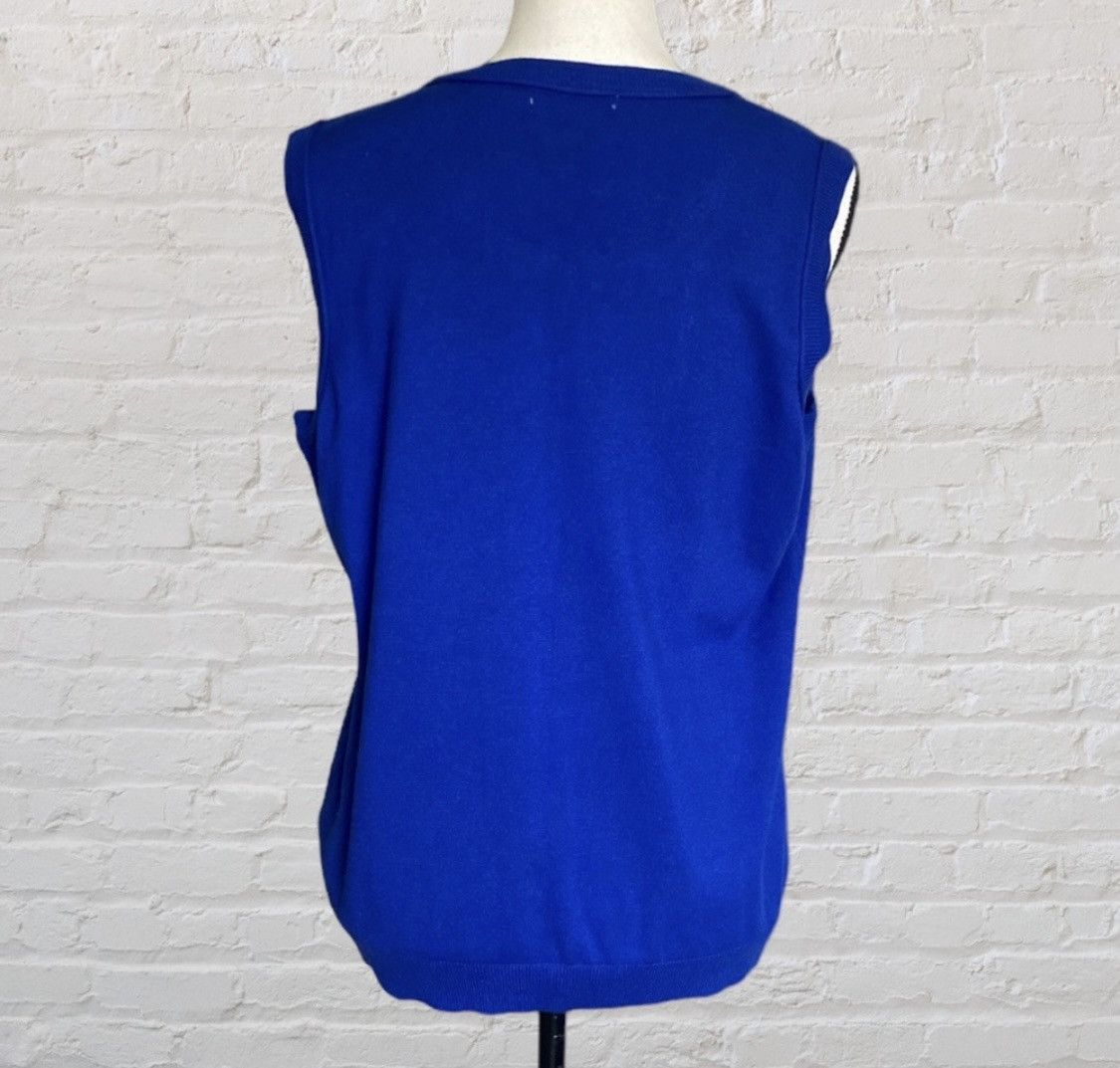 Calvin Klein CALVIN KLEIN SLEEVELESS KNIT PULLOVER SWEATER VEST Size L / US 10 / IT 46 - 8 Thumbnail