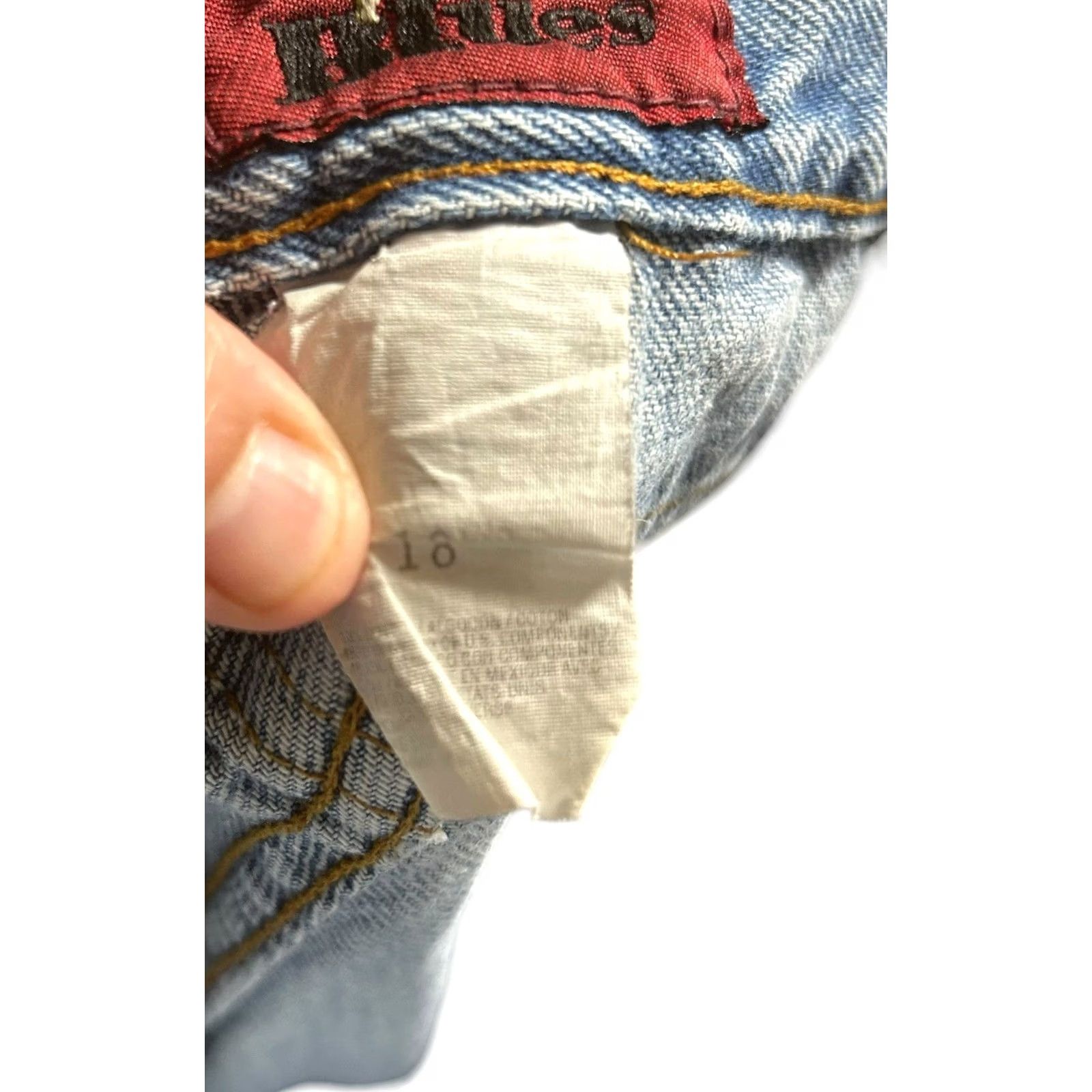 Vintage VINTAGE Retro Blues Jeans Woman Sz 18 Straight Denim 5-Pocket High Rise Made In USA Woman Mensignment? Size 40" / US 18 - 7 Thumbnail