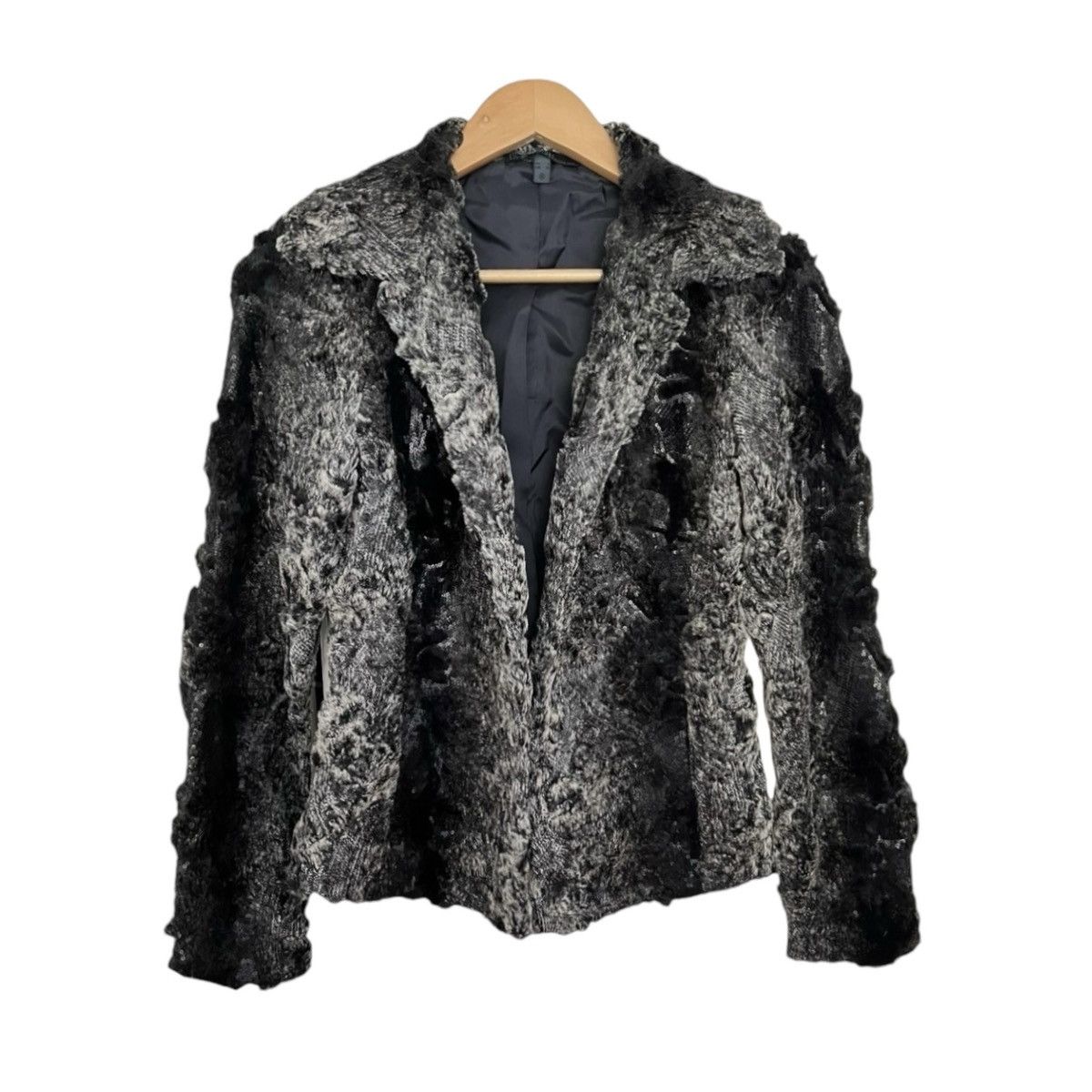 Vintage Sequins fur blazer Size S / US 4 / IT 40 - 1 Thumbnail