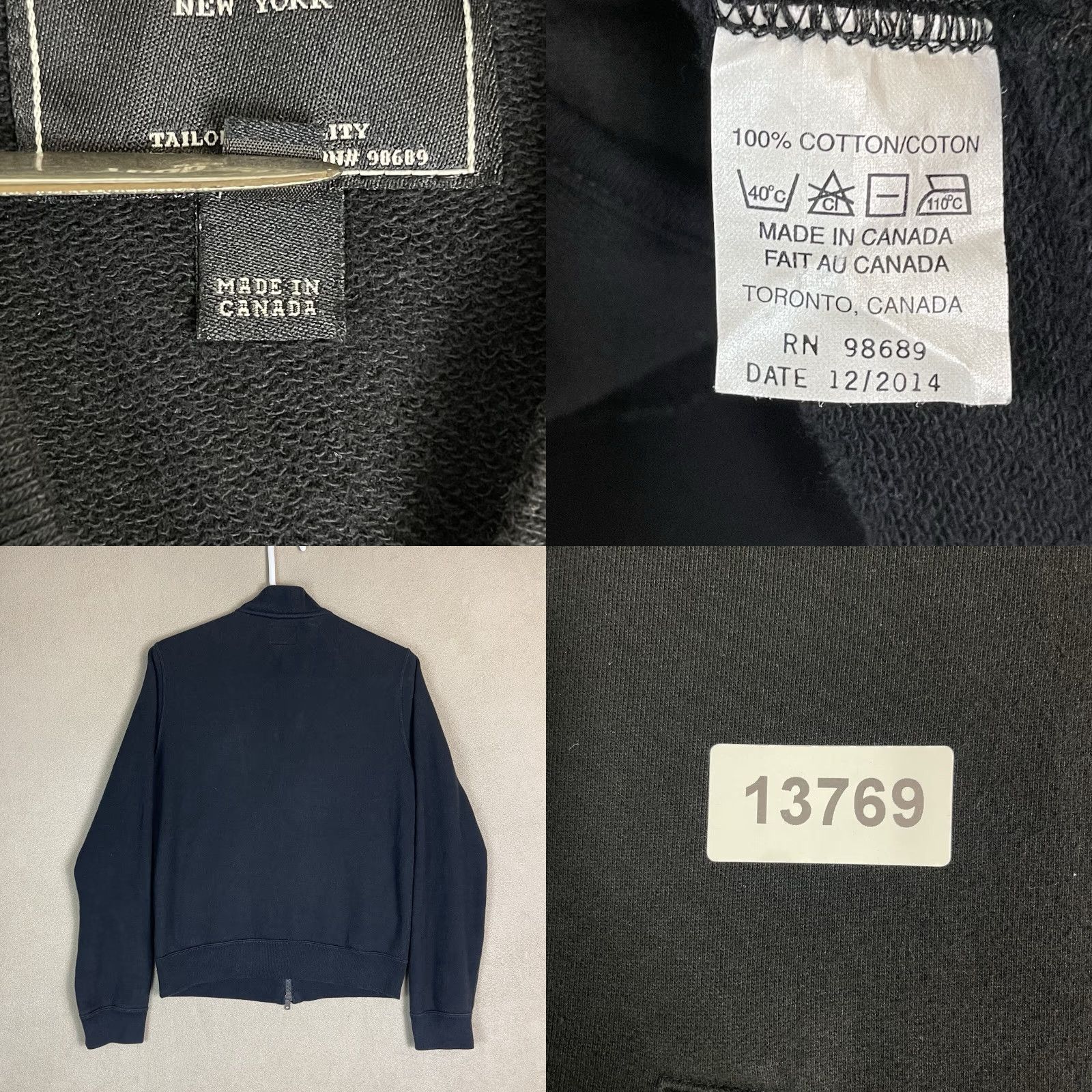 Todd Snyder Todd Snyder Jacket Mens Small Black 2014 Varsity Full Zip Casual Logo Adult Size US S / EU 44-46 / 1 - 8 Thumbnail