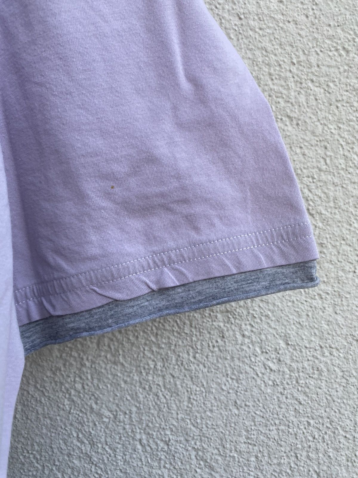 Yves Saint Laurent Lilac YSL T-Shirt Big Logo Double Layer YSL Shirt YSL Tee Size US L / EU 52-54 / 3 - 14 Thumbnail
