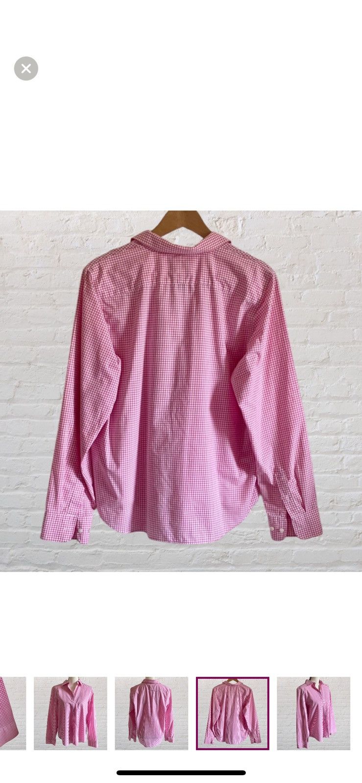 Chaps Ralph Lauren PINK PLAID CHAPS CHECKERED BUTTON UP SHIRT BLOUSE NO IRON Size L / US 10 / IT 46 - 9 Thumbnail