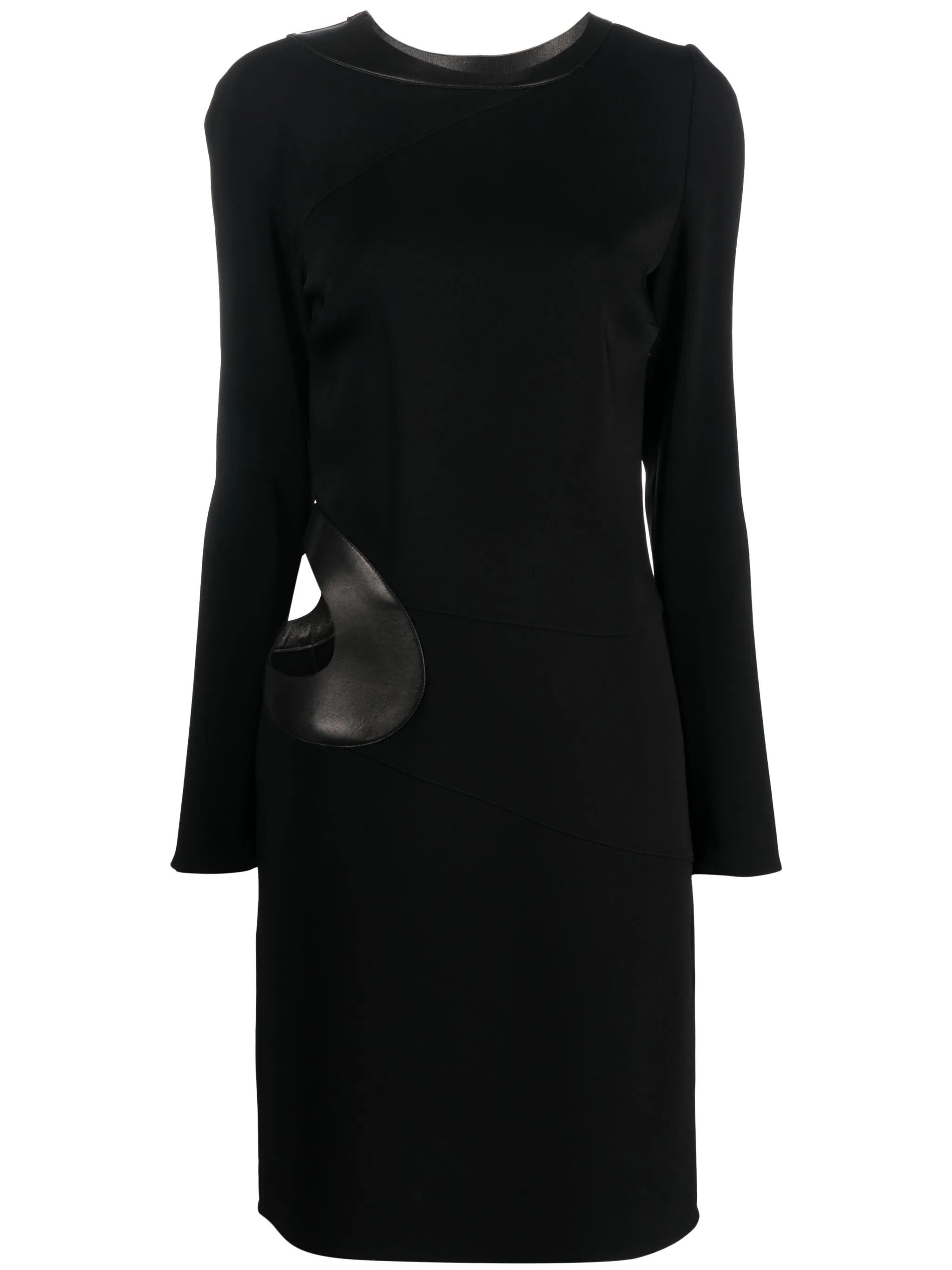 o1w1db10225 AB3242 Cut-out Midi Dress in Black
