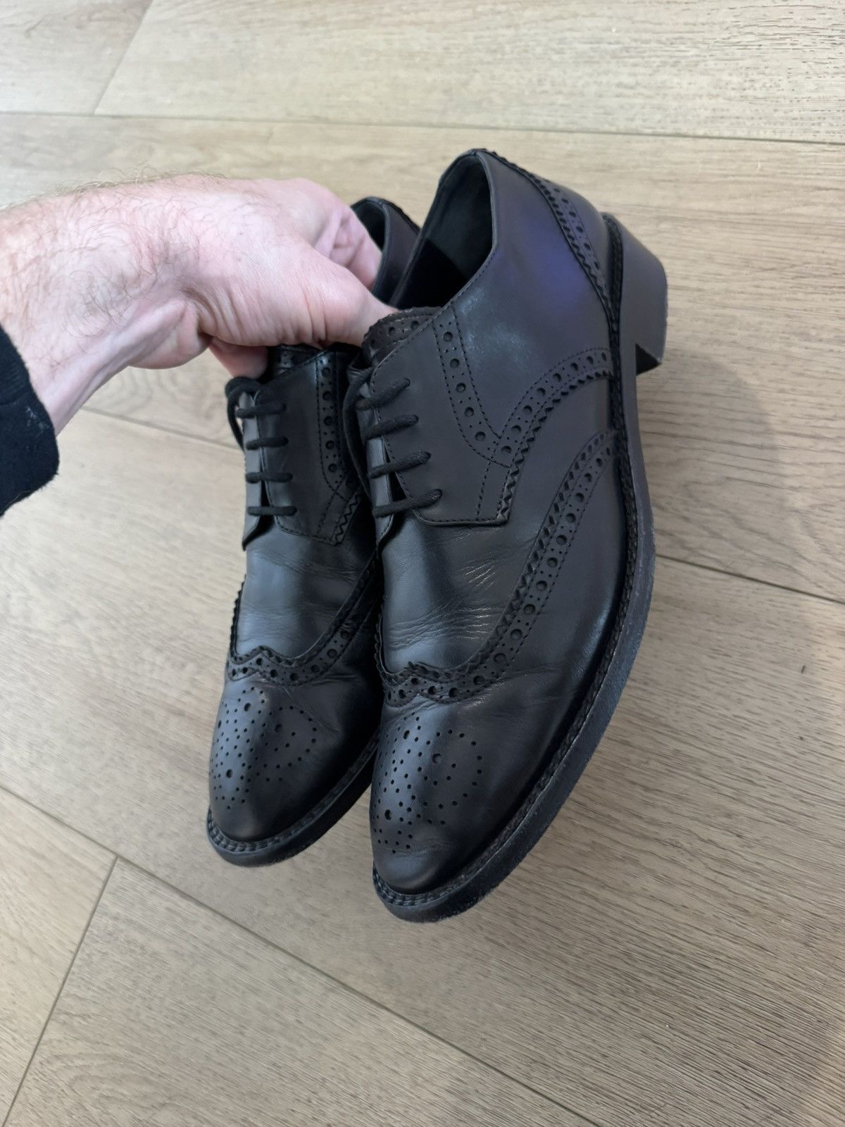 Saint Laurent Paris Leather whipstitch brogues Size US 9 / EU 42 - 9 Thumbnail