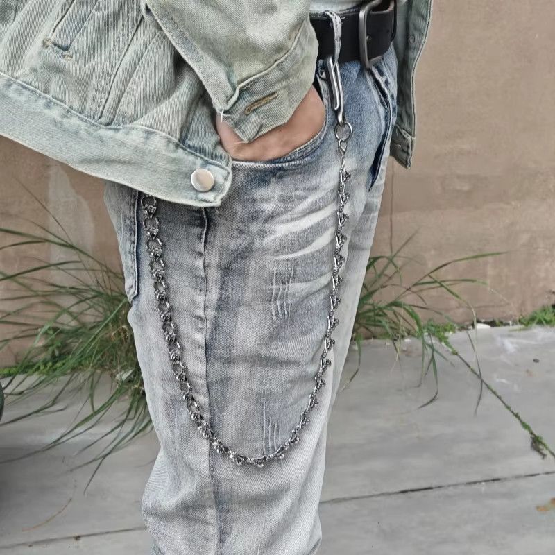 Jewelry Dark punk Style Skeleton Pants Waist Chain Size ONE SIZE - 3 Thumbnail