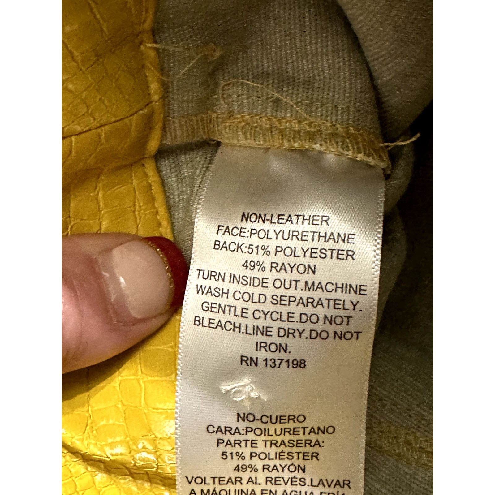 Other Royalty By Maluma Pants Faux Leather High Waisted Yellow 0 Size 25" / US 0 / IT 36 - 10 Thumbnail