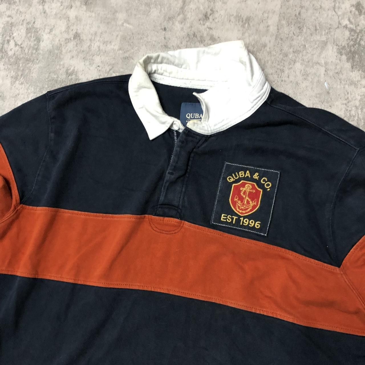 Other Navy and orange Quaba & Co. rugby shirt #rugbyshirt Size US XXL / EU 58 / 5 - 2 Thumbnail