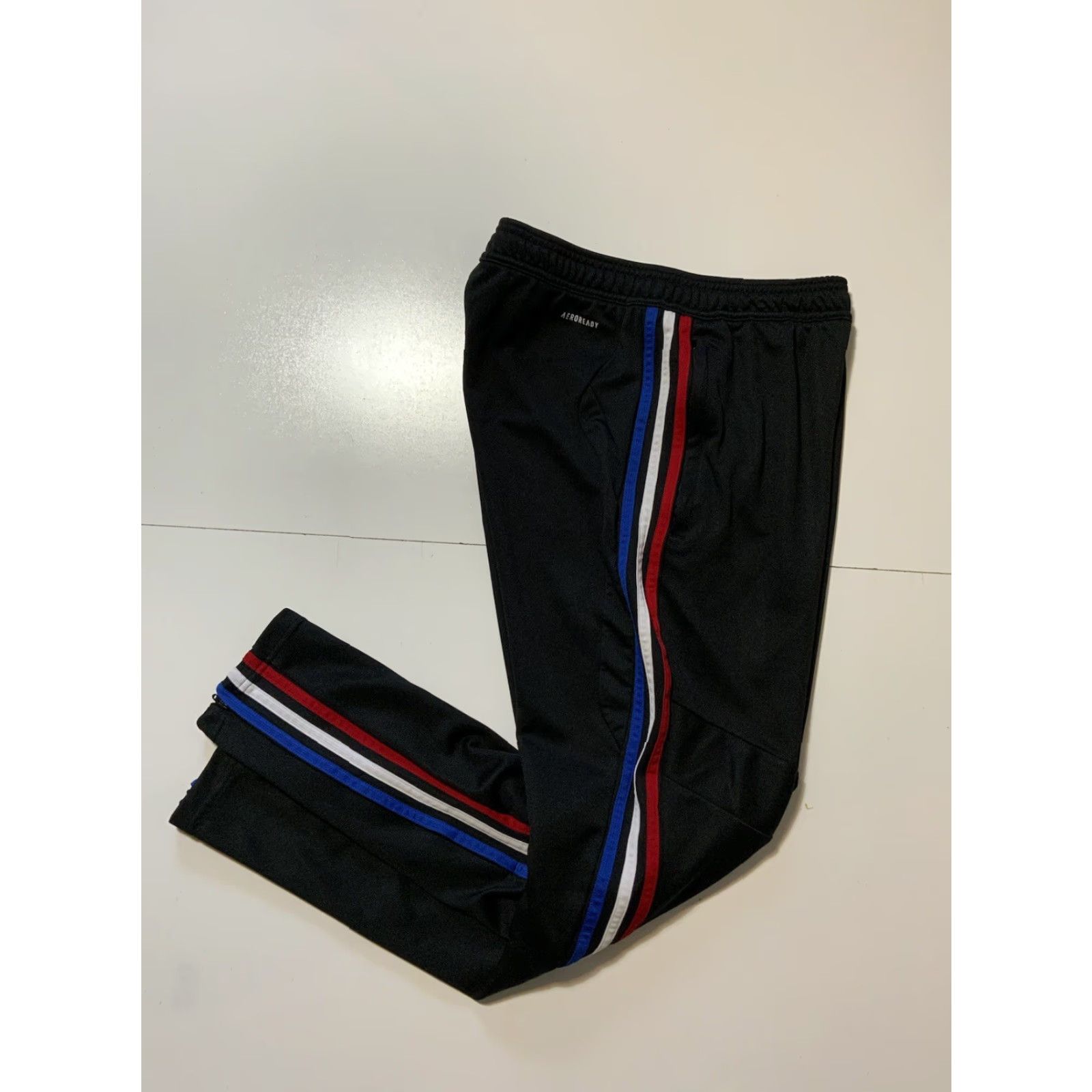 Adidas Adidas AeroReady Tiro 19 Training Soccer Football 3 Stripes Pants Sz. S Black Mens Size US 29 - 4 Thumbnail