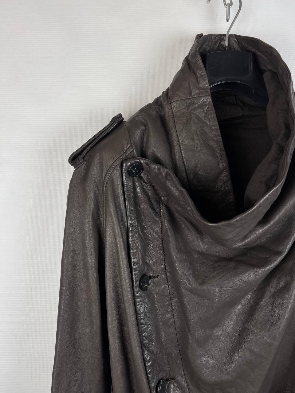 Allsaints Allsaints leather whitton coat woman size 14 Size L / US 10 / IT 46 - 6 Thumbnail