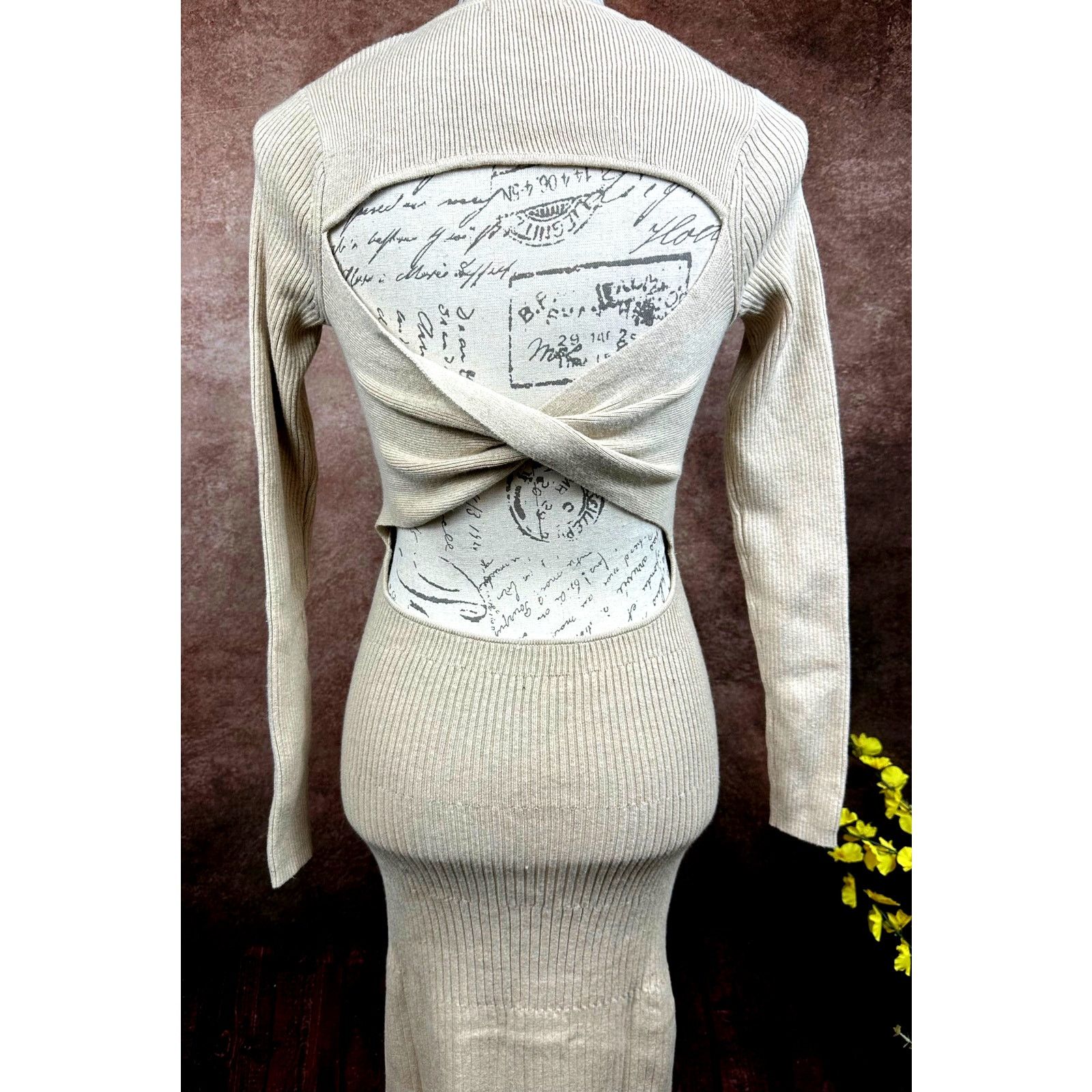 Other Skin Worldwide Mariana Cut Out Dress - Sable - size S Size S / US 4 / IT 40 - 15 Thumbnail