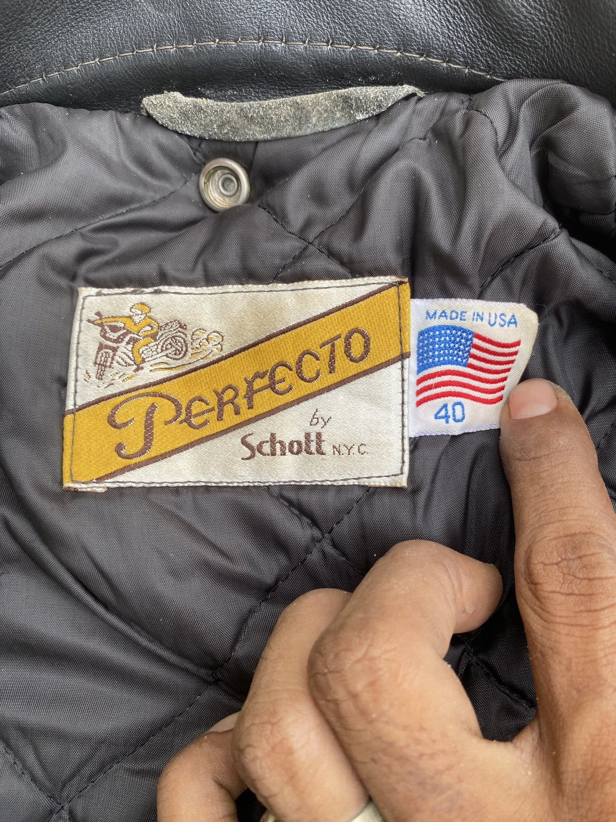 Schott × Vintage Vintage schott perfector double colar leather jacket Size US M / EU 48-50 / 2 - 5 Thumbnail