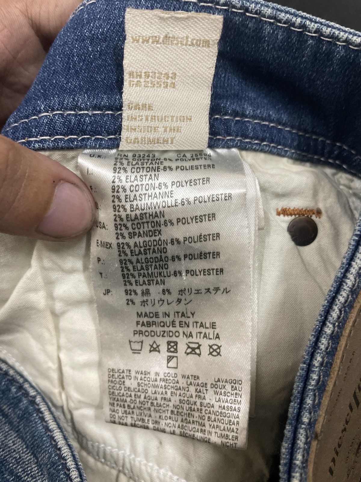 Diesel 💥DIESEL SLEENKER SKINNY FIT TRASHERED DENIM JEAN Size US 30 / EU 46 - 14 Thumbnail
