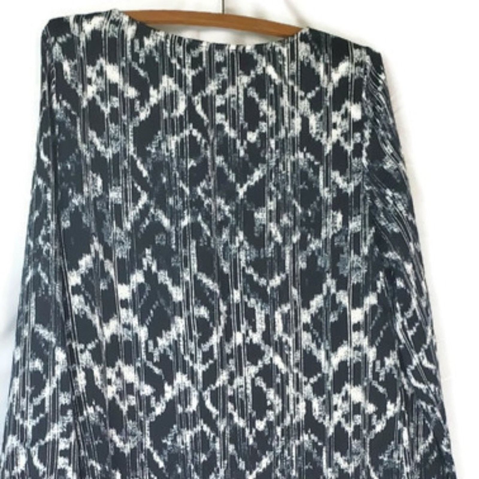 Halston Halston | Blue & White, Flowy, Print Dress | Size Small Size S / US 4 / IT 40 - 5 Thumbnail