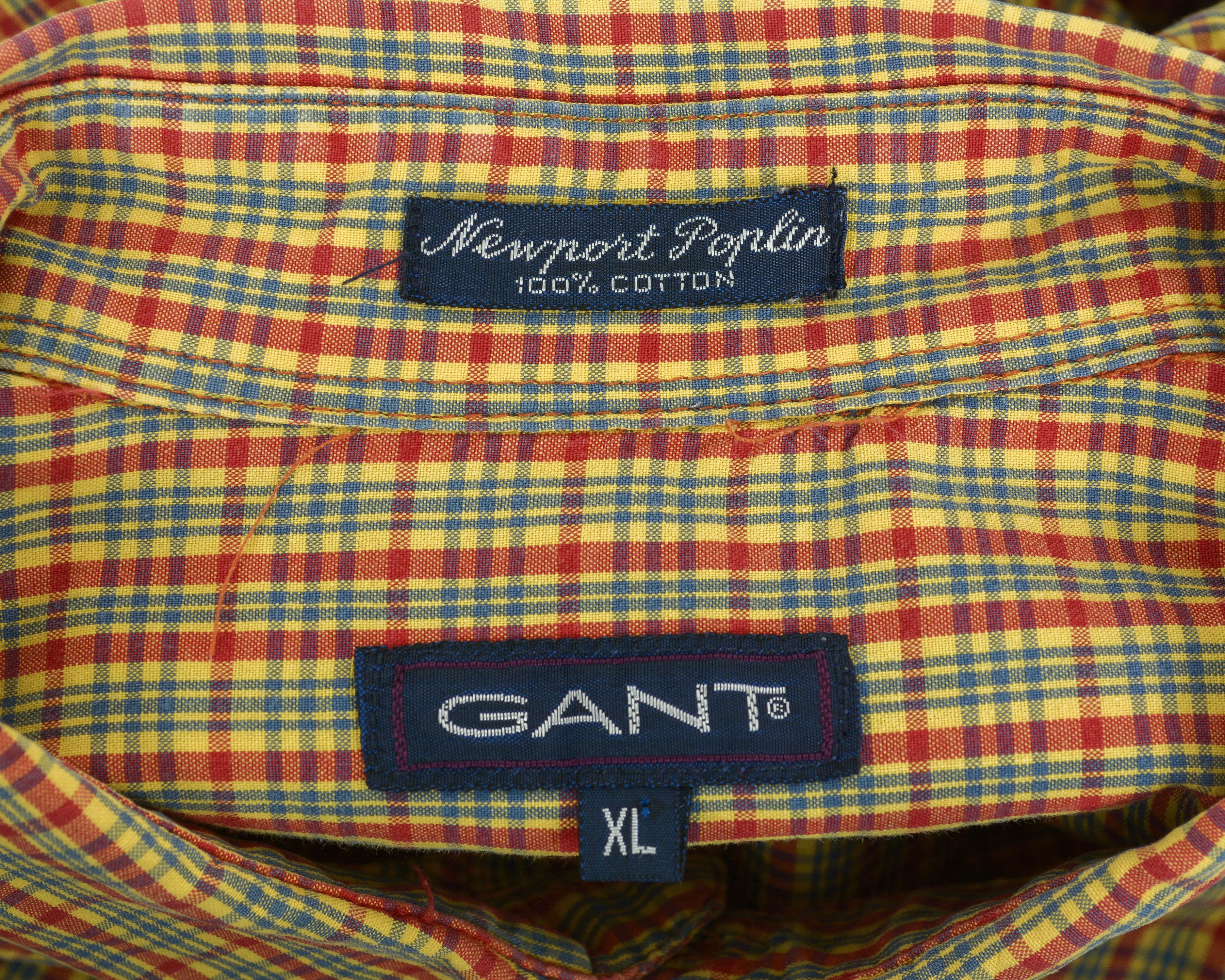 Gant 'Newport Poplin' Casual Long Sleeve Check Plaid Tartan Size US XL / EU 56 / 4 - 9 Thumbnail