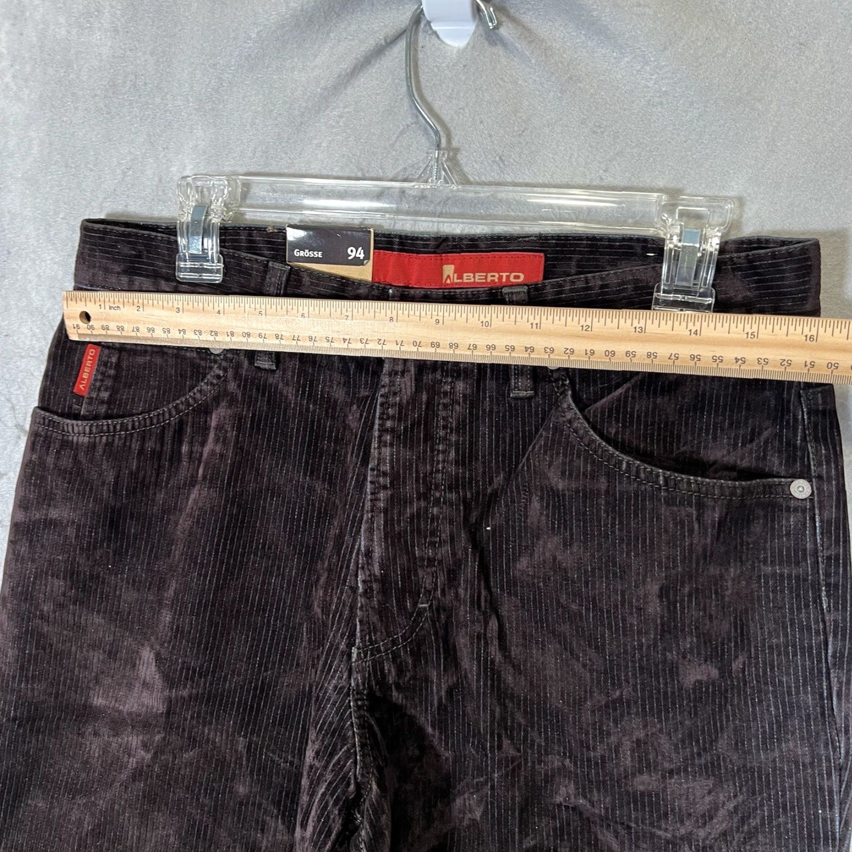 Vintage VINTAGE Alberto Denim Jeans Adult 32 x 34 Purple Denim Straight Size US 32 / EU 48 - 3 Thumbnail