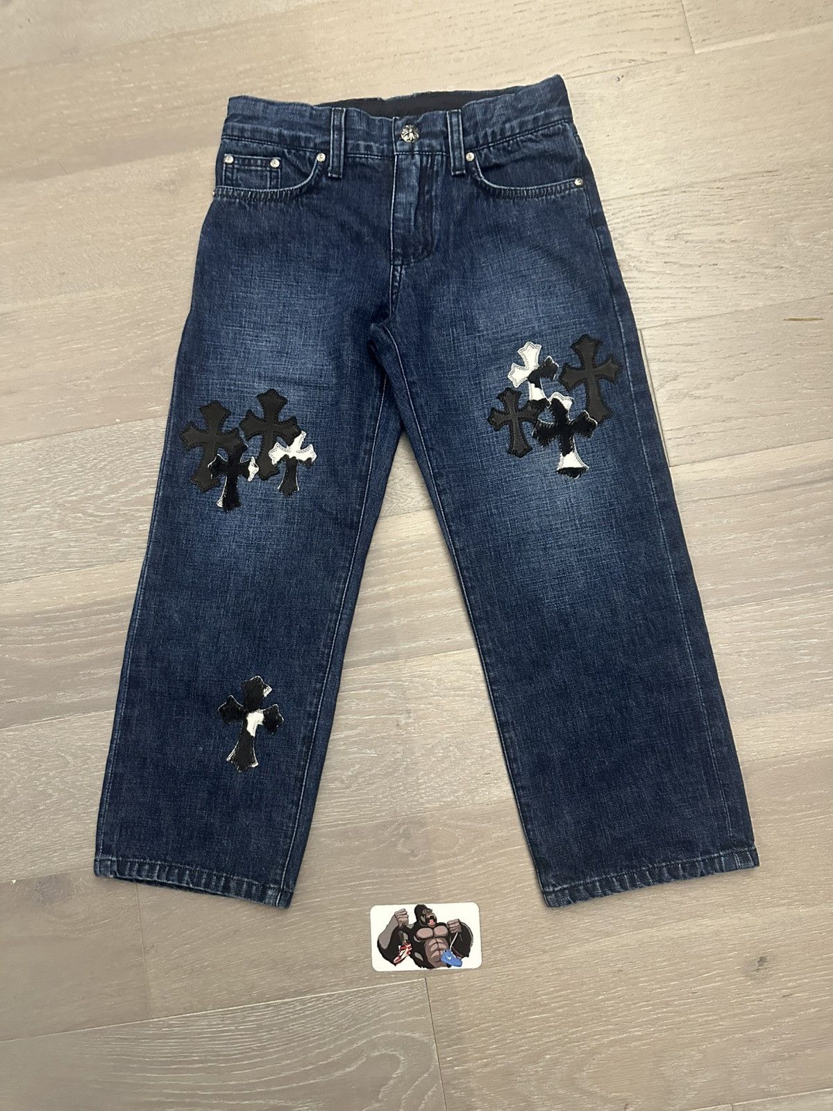 Chrome Hearts Chrome Hearts Child Cross Patch Pants Size US 26 / EU 42 - 2 Thumbnail