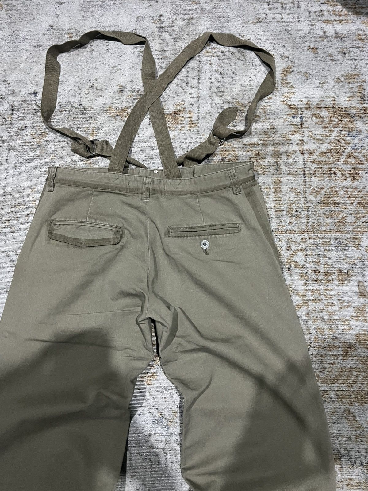 Maison MIHARA YASUHIRO Early 2000s Mihara Yasuhiro Suspender Military Pants Size US 32 / EU 48 - 5 Thumbnail