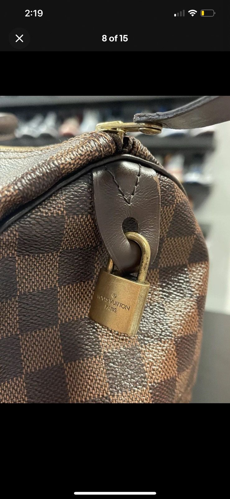 Louis Vuitton Louis Vuitton Speedy Duffle 35 Brown Canvas Damier Ebene Size ONE SIZE - 7 Thumbnail