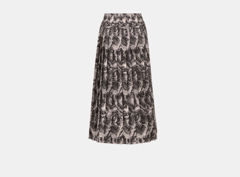 Dior o1w1db11225 421J47 Midi Skirt in Black Size 26" / US 2 / IT 38 - 2 Thumbnail