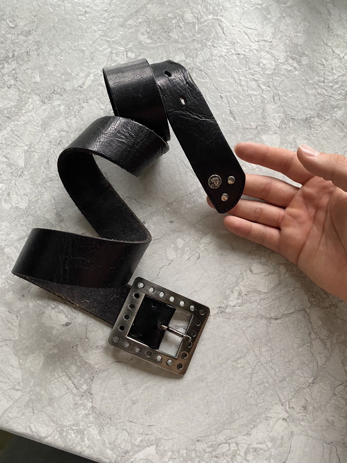 Diesel Vintage Diesel Leather Y2K Japanese Belt Rare Avan-Garde Size ONE SIZE - 1 Thumbnail