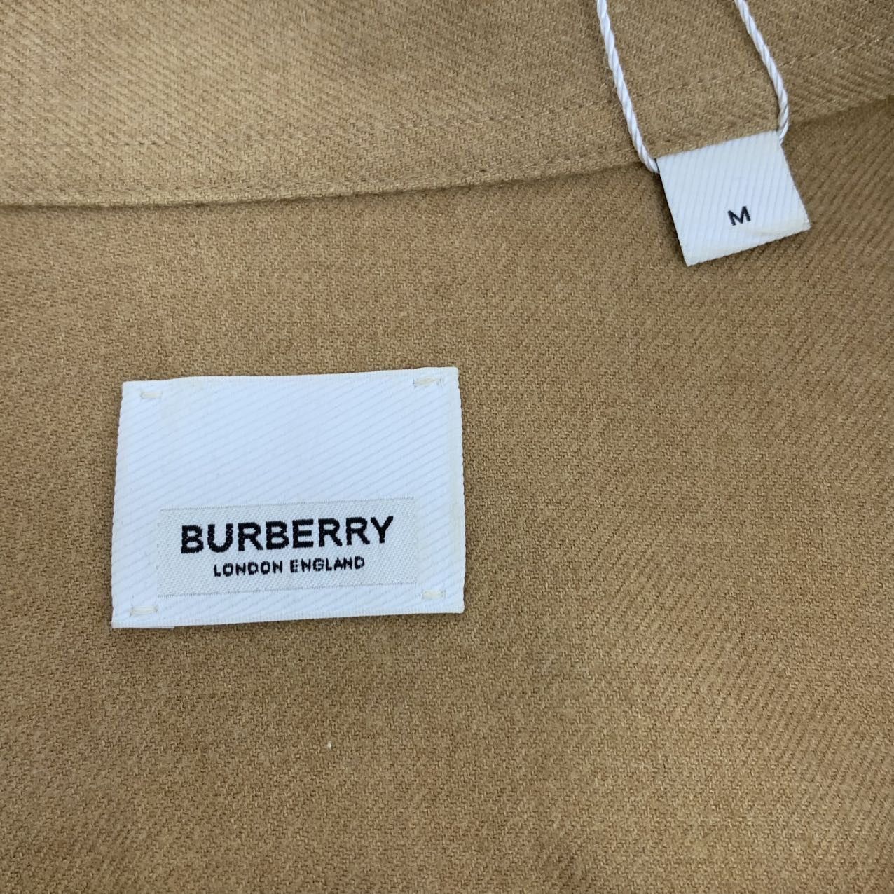 Burberry Burberry Brown Cotton Lapel Single Breasted Shirt Size US M / EU 48-50 / 2 - 5 Thumbnail