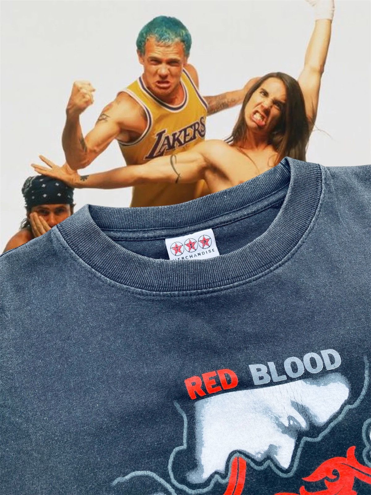 Band Tees Vintage OG Red Hot Chili Peppers Band Faded Tees Size US M / EU 48-50 / 2 - 4 Thumbnail